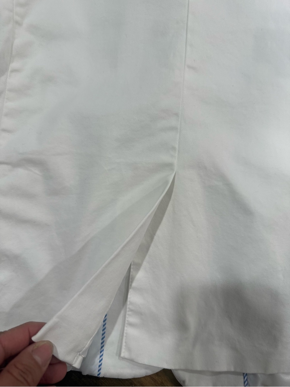 Tommy Hilfiger White Two-Button Cotton Blazer - Picture 4 of 11